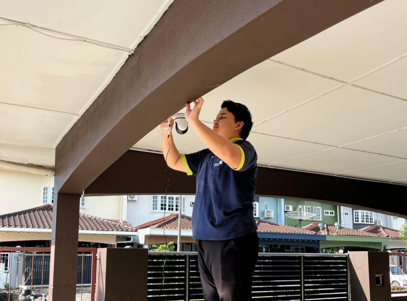 CCTV installation in Kuching Sarawak by 2121 Services