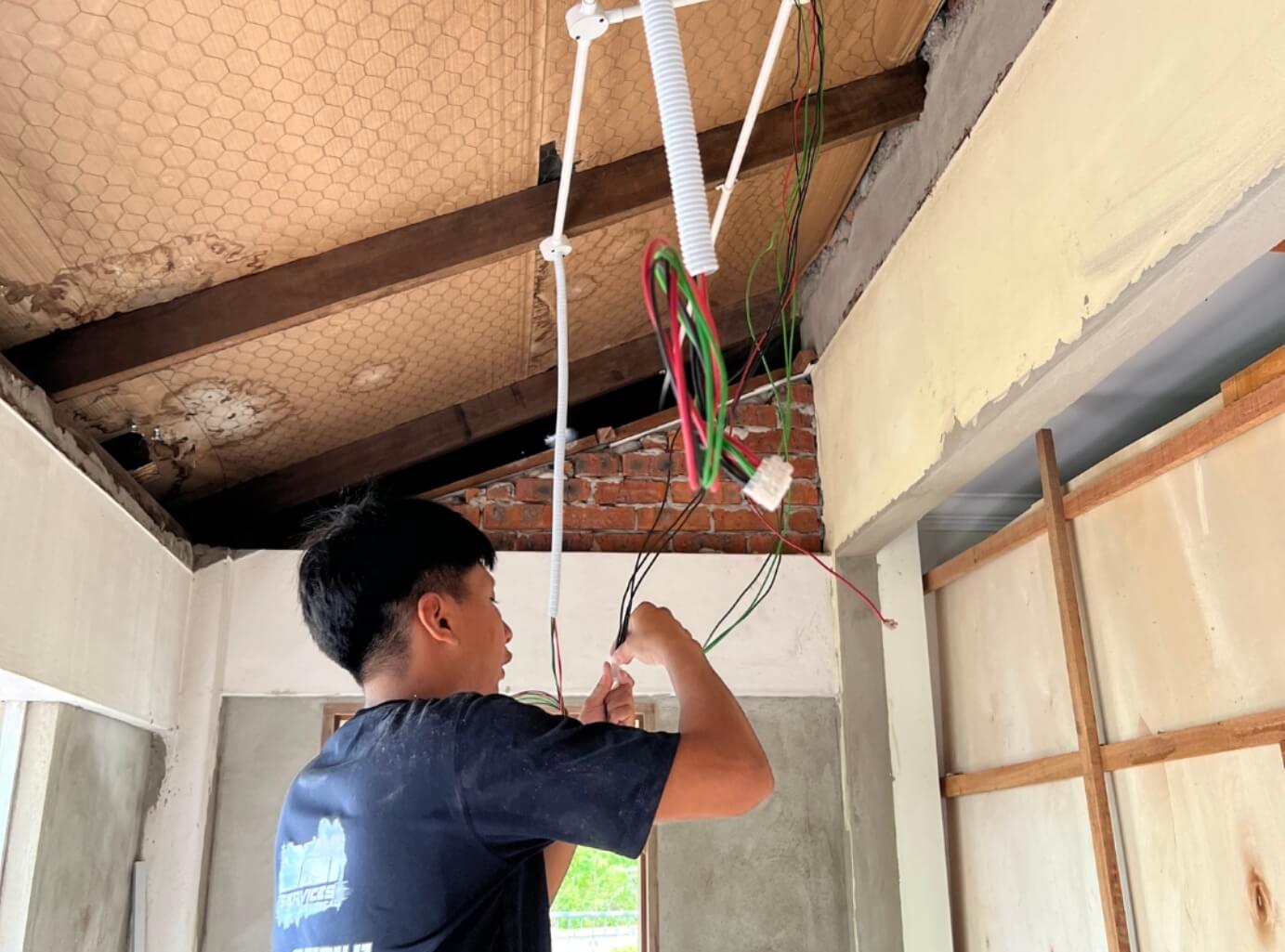 Electrical wiring work in Kuching Sarawak by 2121 Services